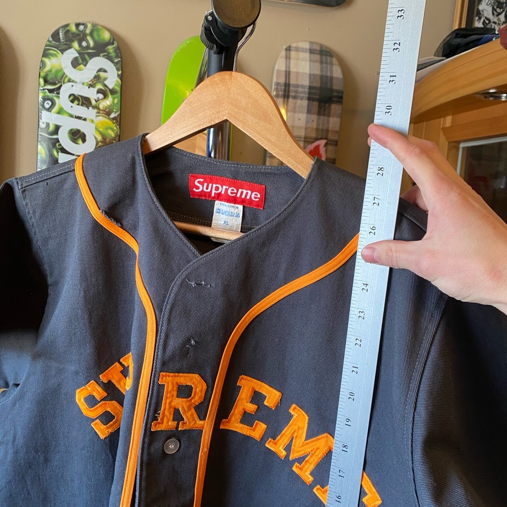 SUPREME's first baseball jersey vintage RARE - Picture 8 of 11